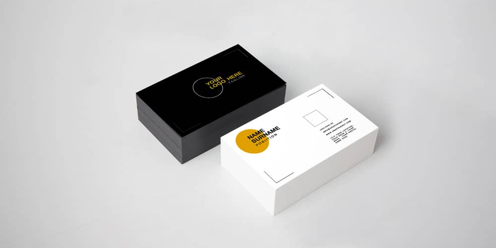 100 Free Business Card Mockups Psd Css Author