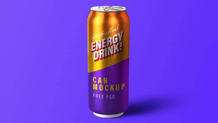 Download Energy Drink Can PSD Mockup » CSS Author