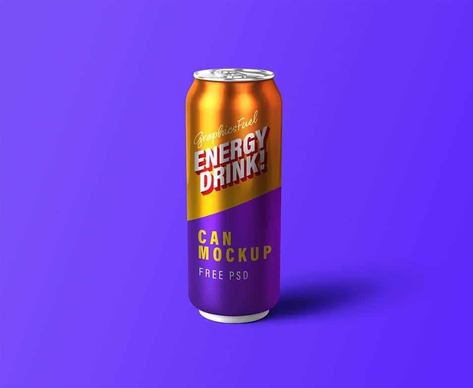 Download Energy Drink Can PSD Mockup » CSS Author