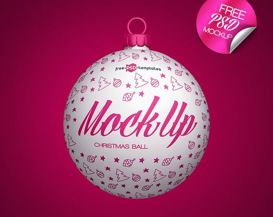 Free Christmas Ball Mock-up In PSD » CSS Author