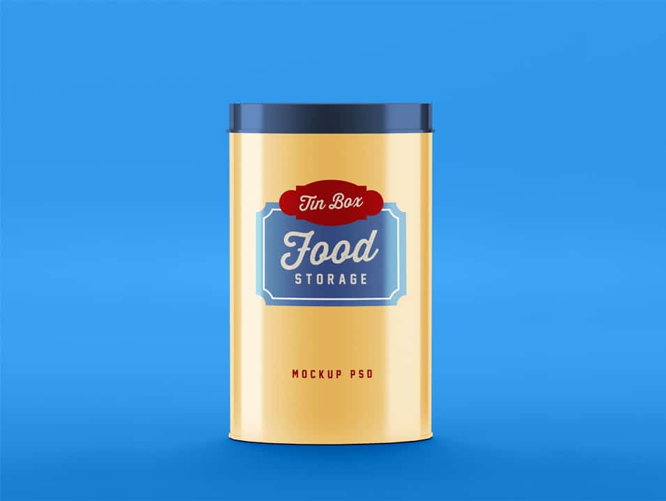 Download Free Food Storage Tin Can Mockup PSD » CSS Author