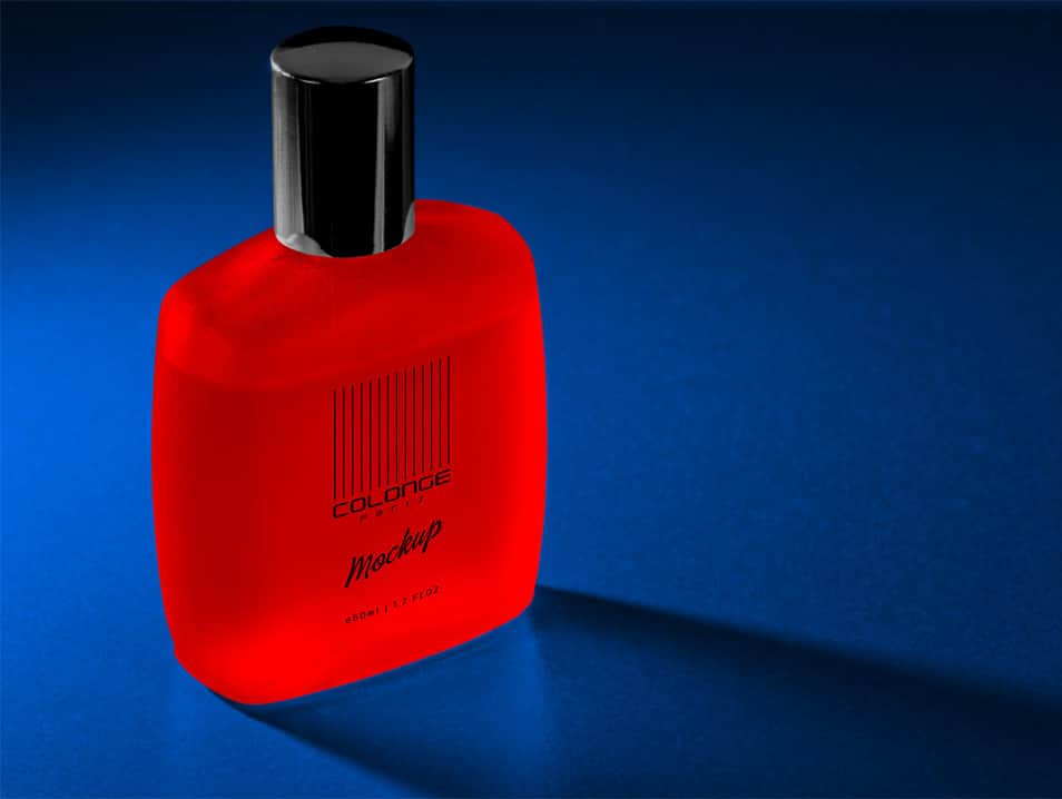 Free Frosted Cologne / Perfume Bottle Mockup PSD » CSS Author