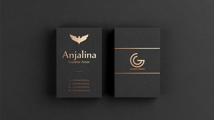 Download Free Gold Foil Business Card Mockup PSD » CSS Author