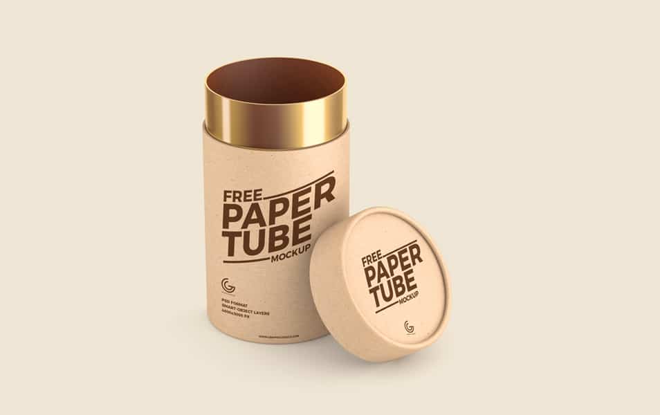 Download Free Paper Tube Mockup PSD » CSS Author