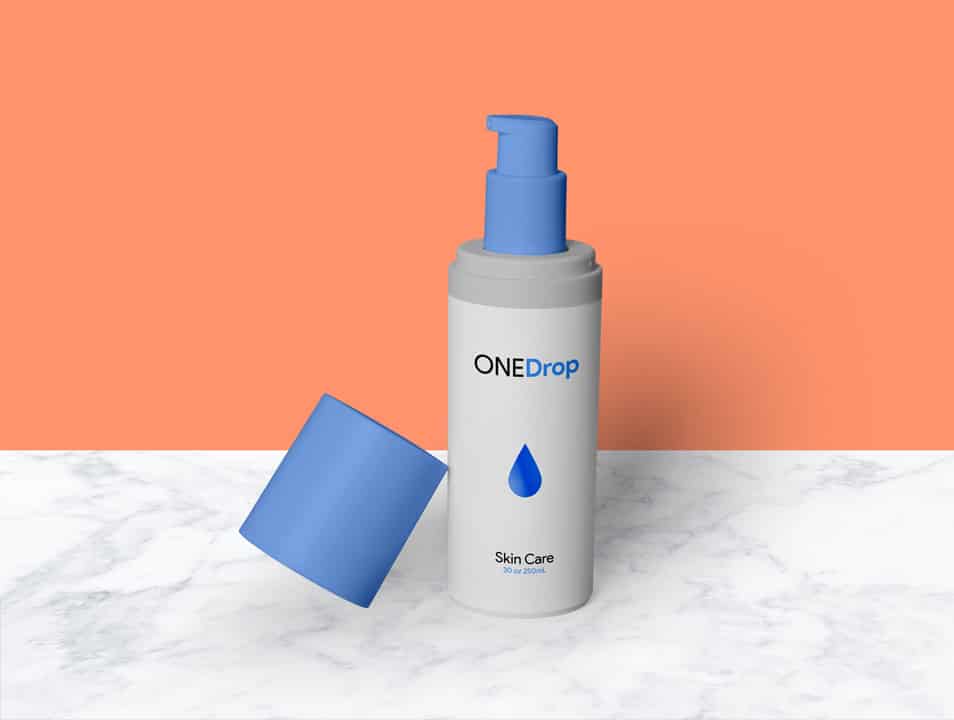 Download Free Skin Care Cream Plastic Opaque Bottle Mockup PSD » CSS Author