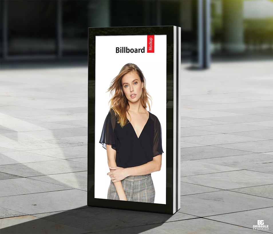 Download Free Vertical Advertisement Poster Billboard Mockup PSD ...