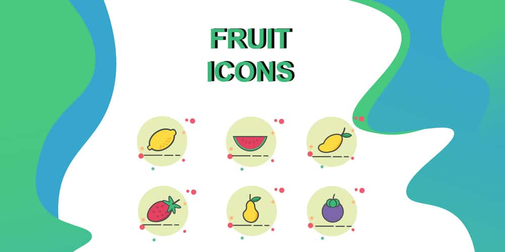 Fruit Icons Vector