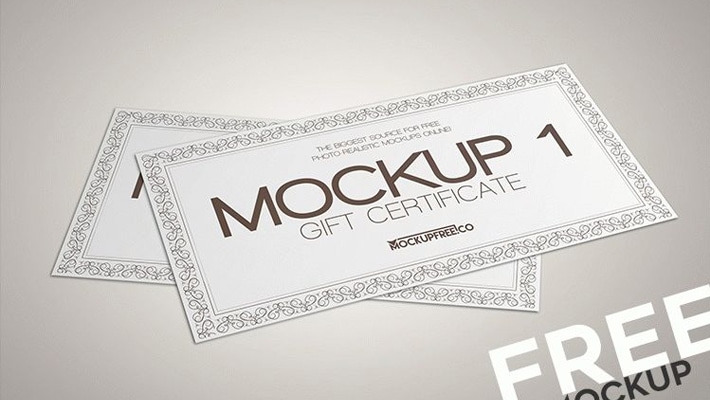 Download Gift Certificate Psd Mockups Css Author