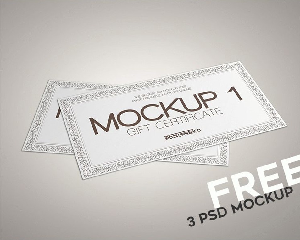 Gift Certificate PSD Mockups » CSS Author