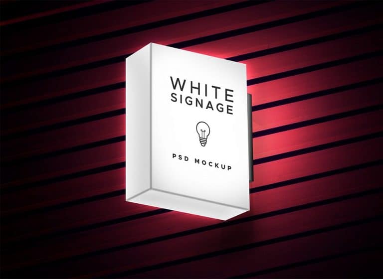 Download Light Box Display Signage PSD Mockup » CSS Author