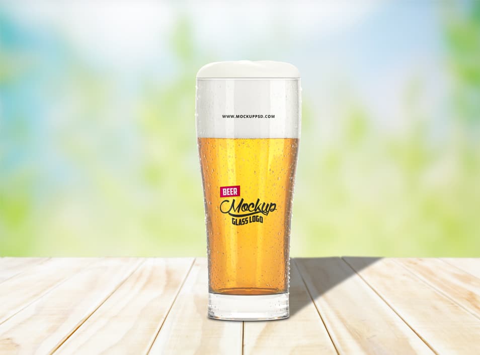 Download Beer Glass Logo Mockup PSD » CSS Author
