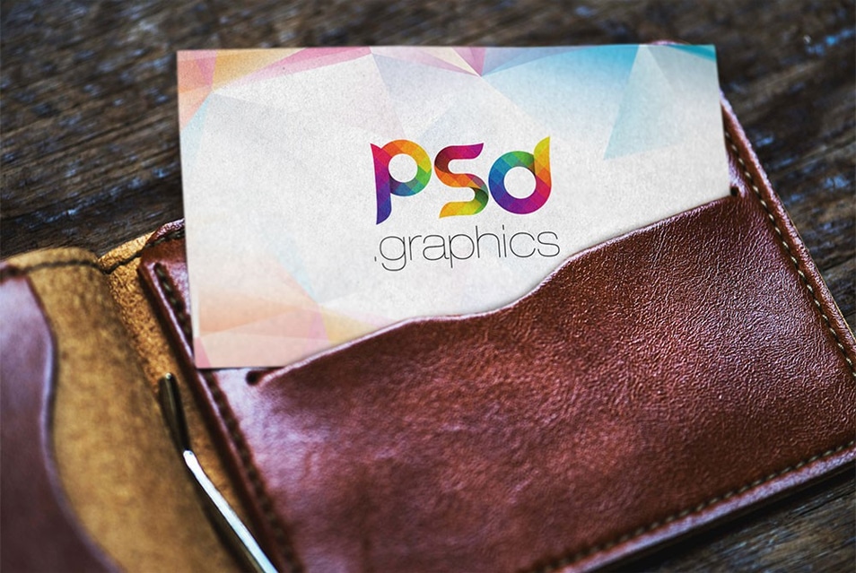 Download Business Card In Wallet Mockup Free PSD » CSS Author