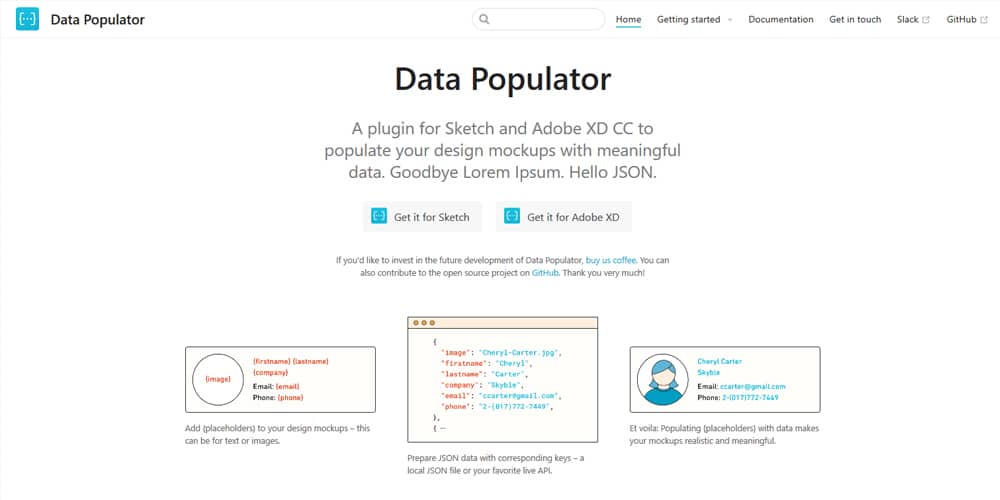 10+ complementos útiles de Adobe Xd 12 Populator de datos