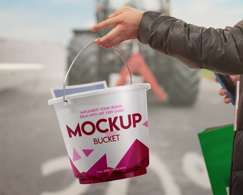 Download Free Bucket Mock-up In PSD » CSS Author