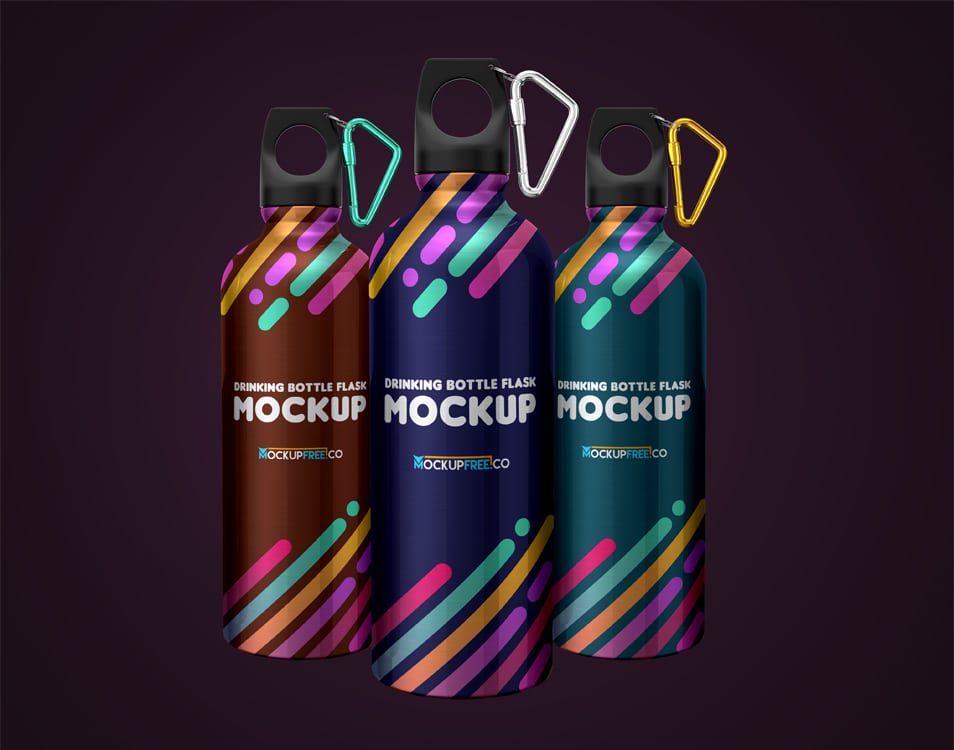 Download Free Drinking Bottle Flask PSD Mockups » CSS Author
