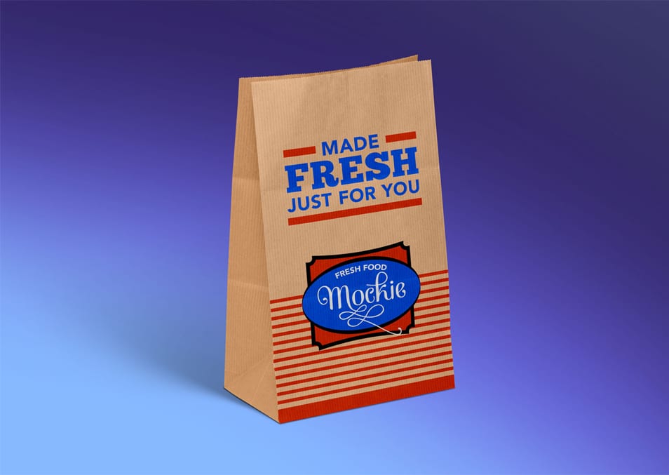 Download Free Kraft Paper Take Away Food Packaging Mockup PSD » CSS ...