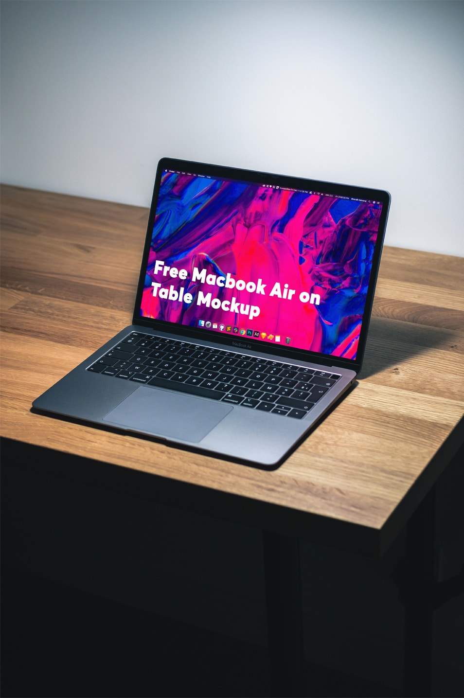Free Macbook Air On Table Mockup » CSS Author