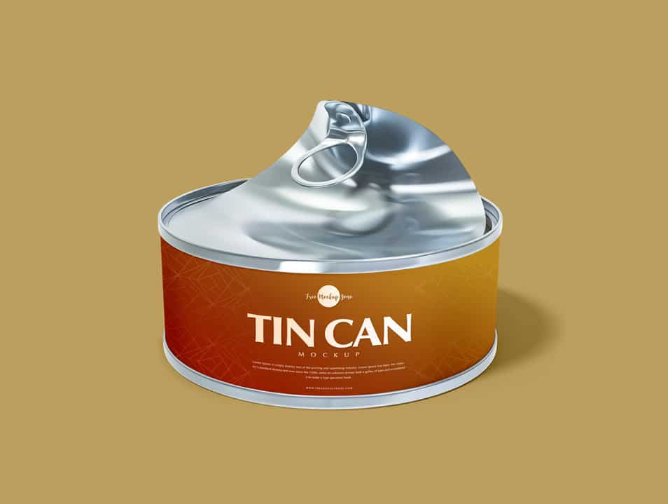 Download Free Open Tin Can Mockup PSD » CSS Author