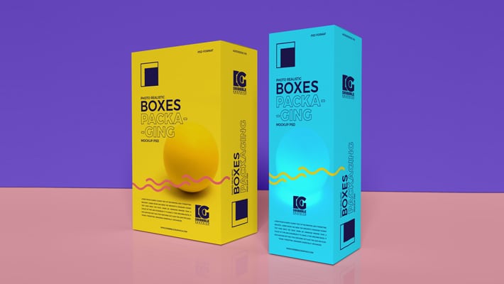 Download Free Photo Realistic Boxes Packaging Mockup Psd 2019 Css Author PSD Mockup Templates