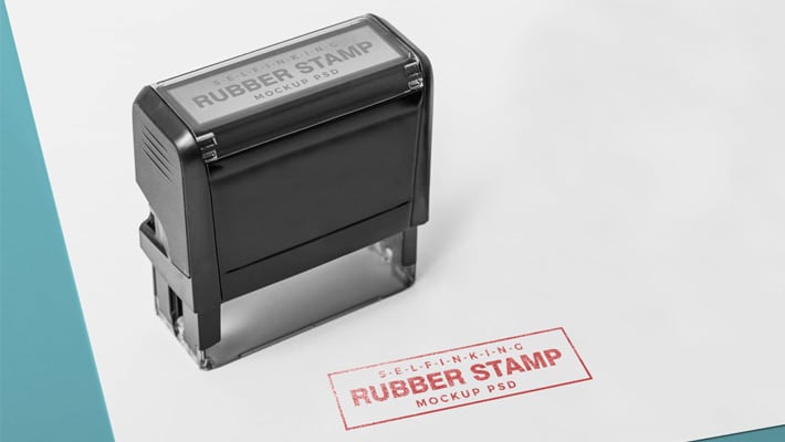 Download Free Self Inking Rectangular Rubber Stamp Mockup PSD » CSS Author