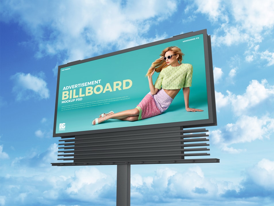 Free Sky Advertisement Billboard Mockup PSD 2019 » CSS Author