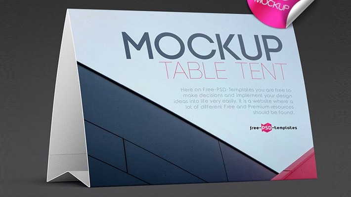 10 Best Free Table Tent Card Mockup Templates Css Author