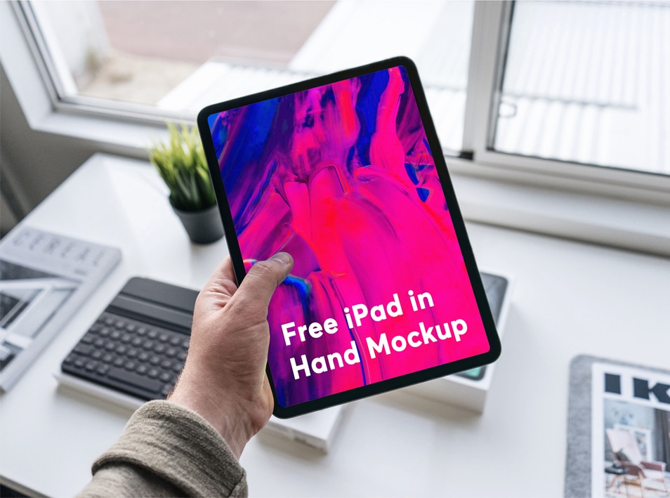 Download Free IPad In Hand Mockup » CSS Author