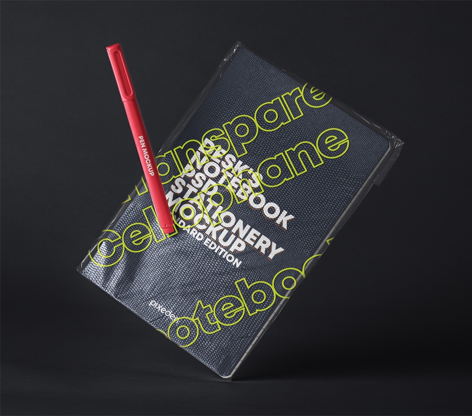 Download PSD Notebook Transparent Cover Mockup » CSS Author
