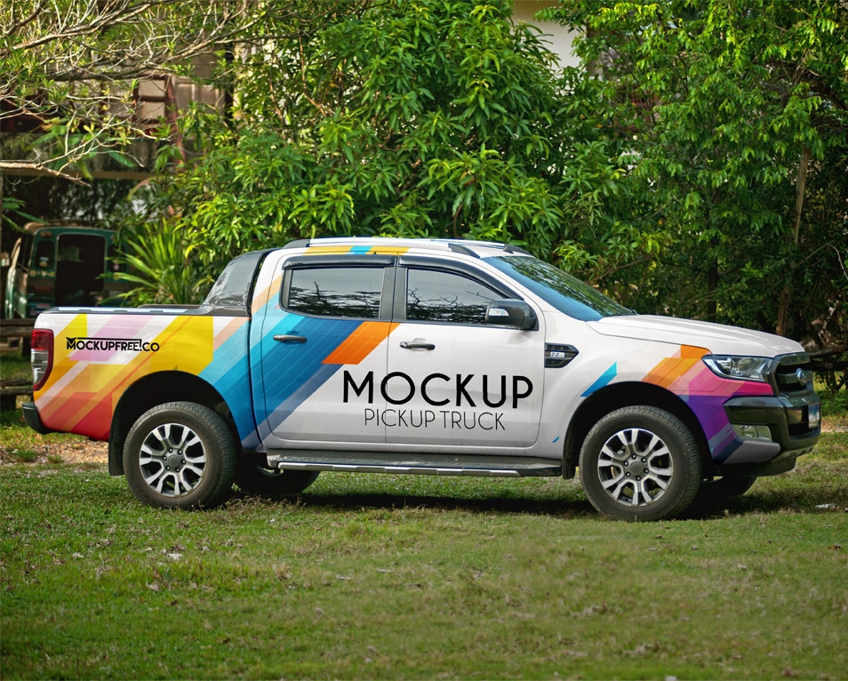 Download Pickup Truck PSD Mockups » CSS Author