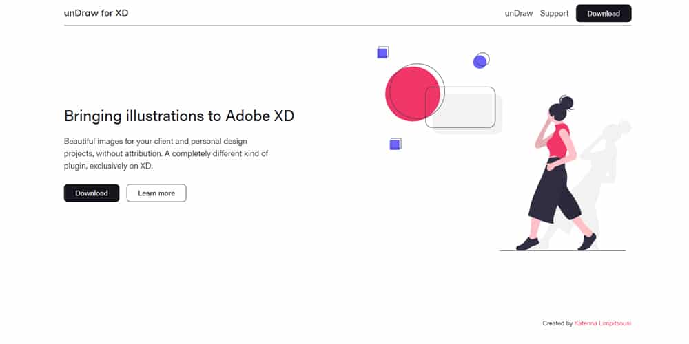 10+ complementos útiles de Adobe Xd 7 UnDraw