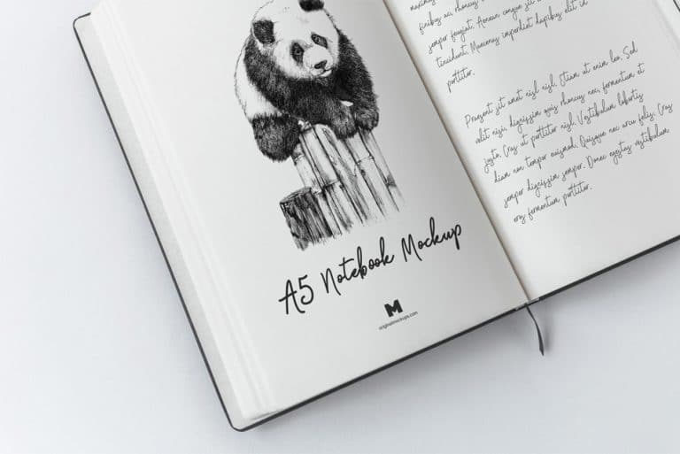 Download A5 Hardcover Notebook Mockup » CSS Author