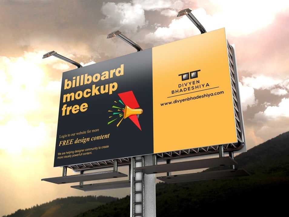 Download Billboard Mockup PSD Free Download » CSS Author