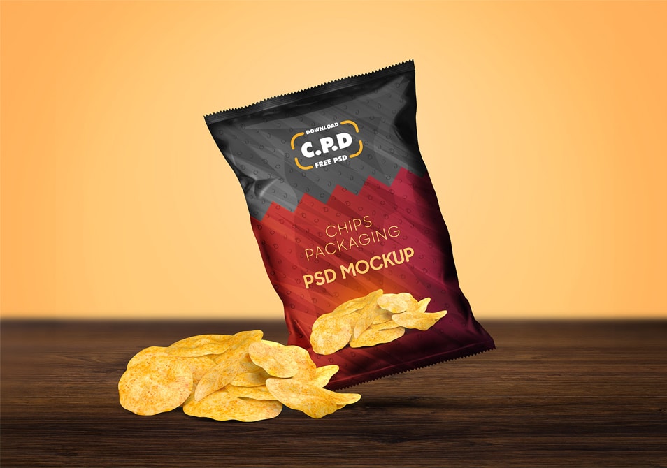 Download Chips Packaging Mockup PSD » CSS Author