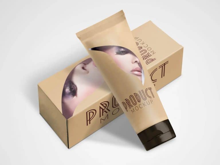 Download Cosmetic Tube And Box Container Mockups » CSS Author