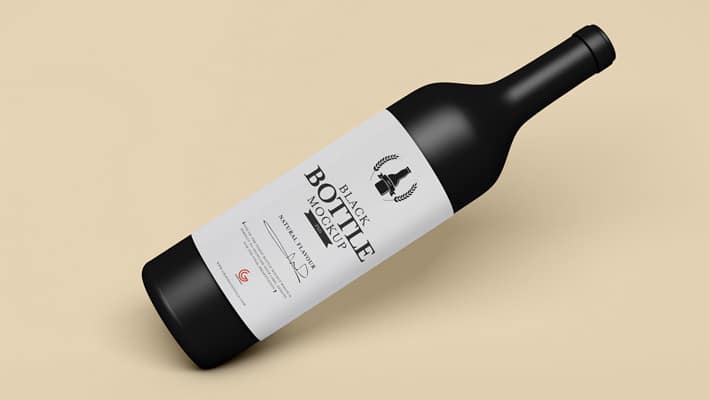 Download Free Brand Black Bottle Mockup PSD » CSS Author