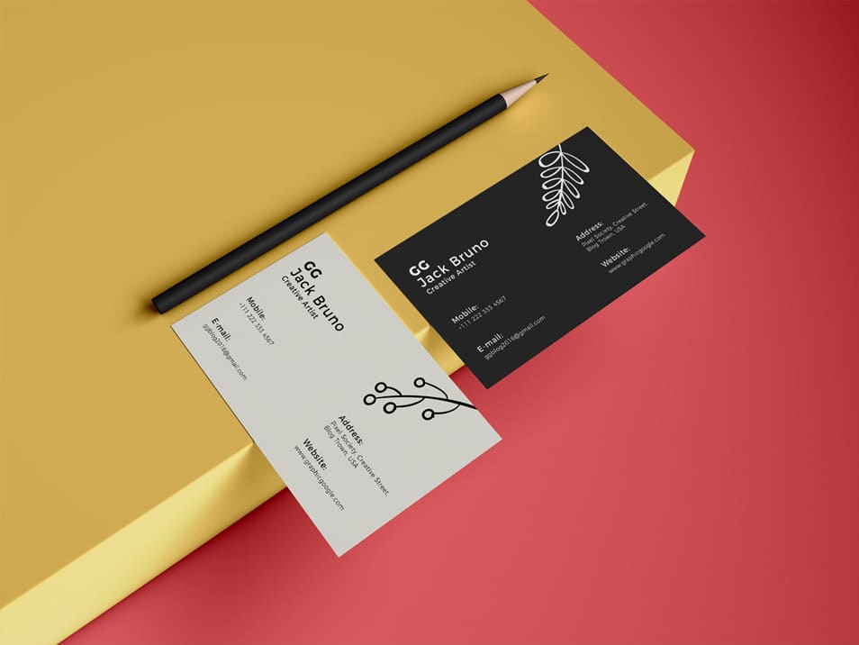 Download Free Brand Business Card Mockup PSD » CSS Author