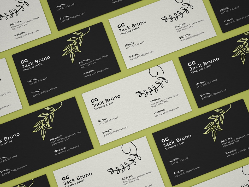 Download Free Branding Business Card Mockup PSD » CSS Author