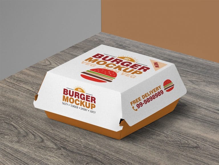 Free Burger Packaging Mockup PSD » CSS Author