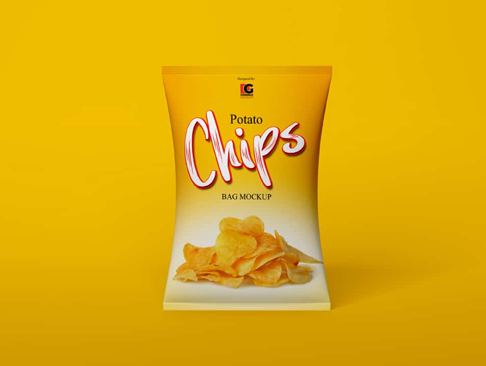 Download Free Chips Bag Mockup PSD » CSS Author