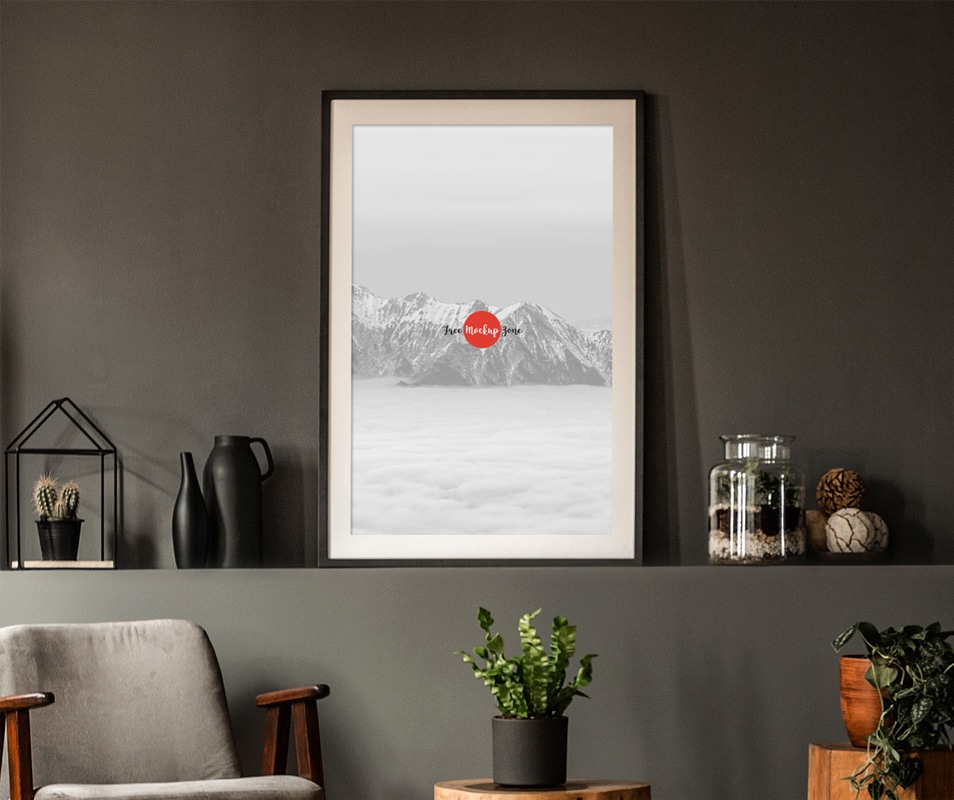 Download Free Office Interior Frame Poster Mockup PSD » CSS Author