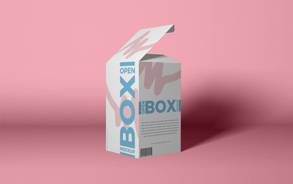 Free Packaging Open Box Mockup PSD » CSS Author