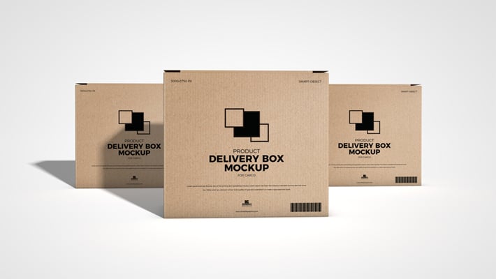 Download Free Product Delivery Box Mockup For Cargo » CSS Author