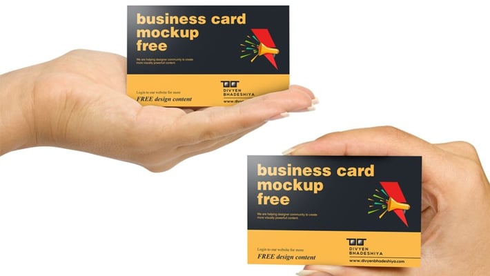 Download Horizontal Business Card Mockup PSD » CSS Author