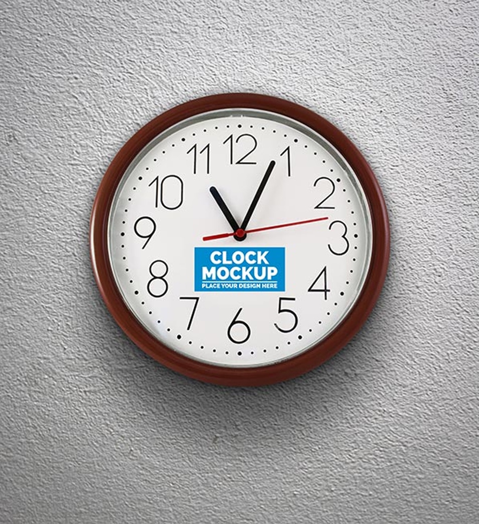 4531+ Wall Clock Mockup Psd Free Download