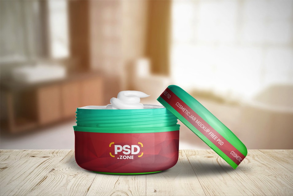 Cosmetic Plastic Jar Mockup PSD » CSS Author
