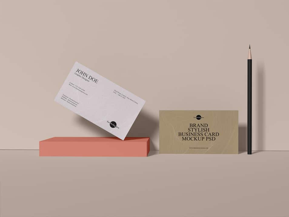Download Free Brand Stylish Business Card Mockup PSD » CSS Author