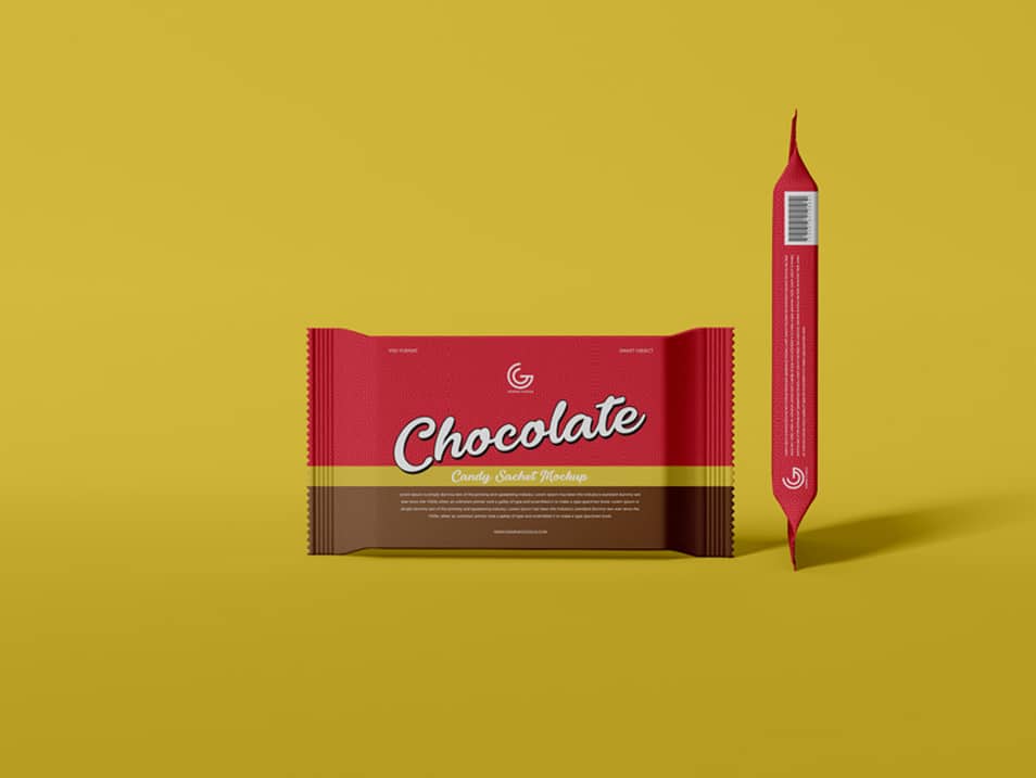 Download Free Chocolate Candy Sachet Mockup PSD » CSS Author