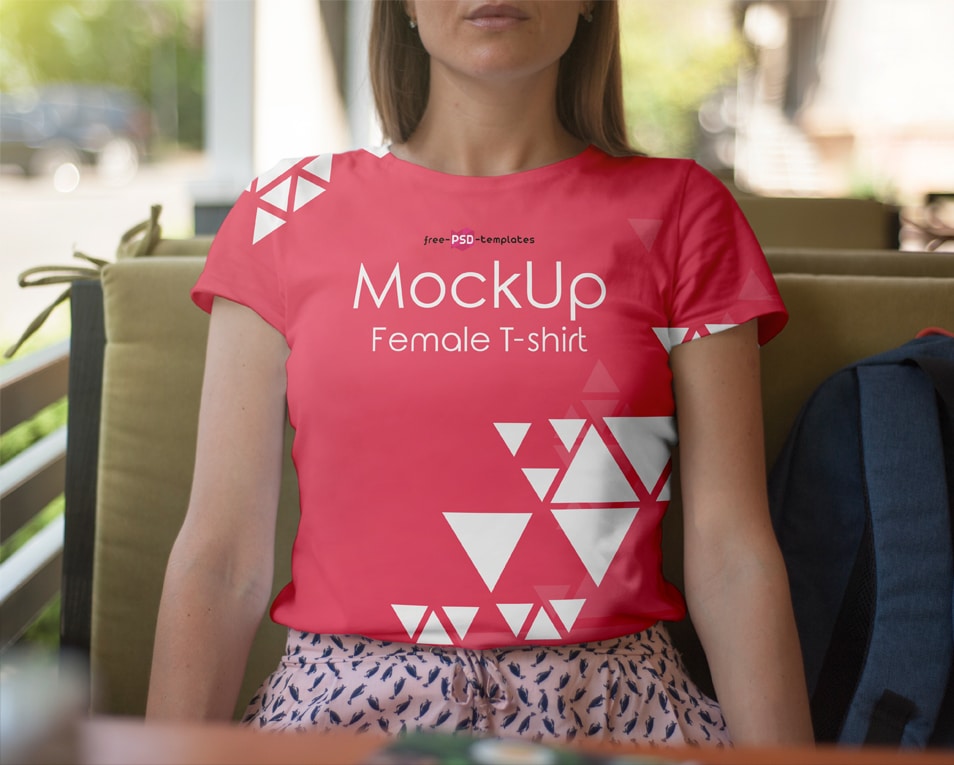 Download Free Female T-shirt Mock-up In PSD » CSS Author