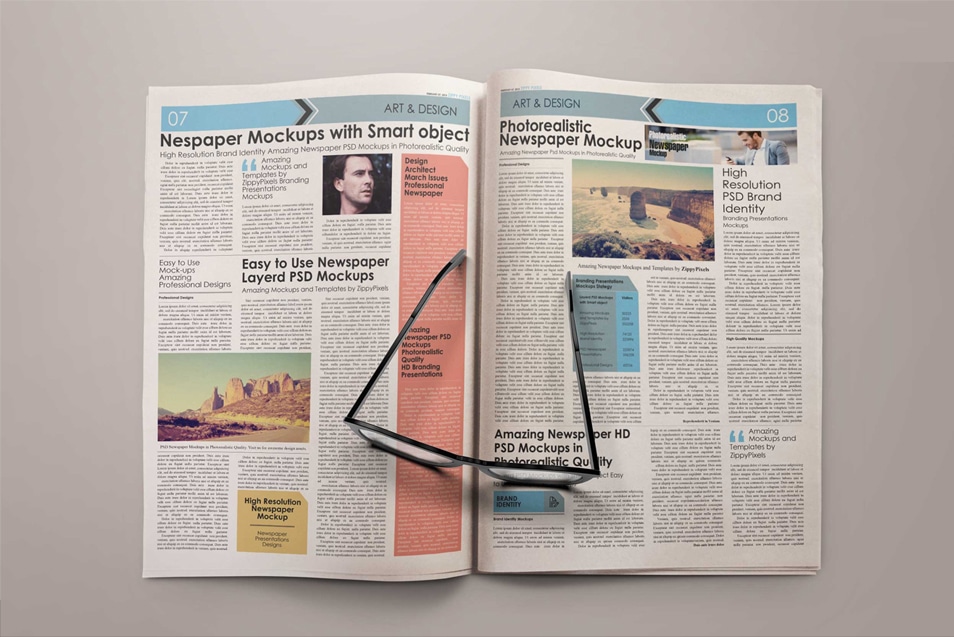 Free Mockup Newspaper Plain » CSS Author