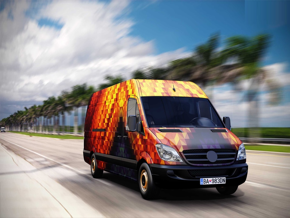 Download Free Mock-up Van Wrap Design » CSS Author